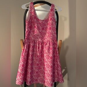 Miami Pink Patterned Kids Dress